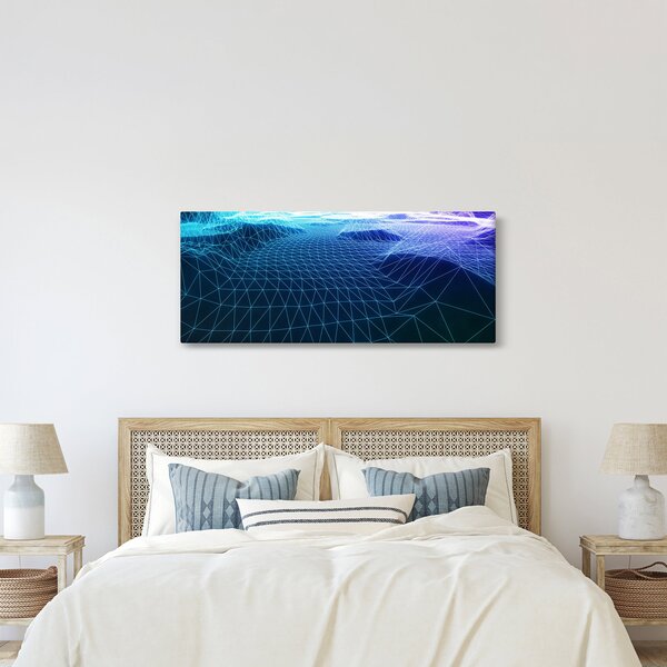Slika - Planine u računalnom modelu (120x50 cm)