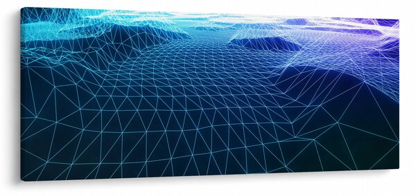Slika - Planine u računalnom modelu (120x50 cm)