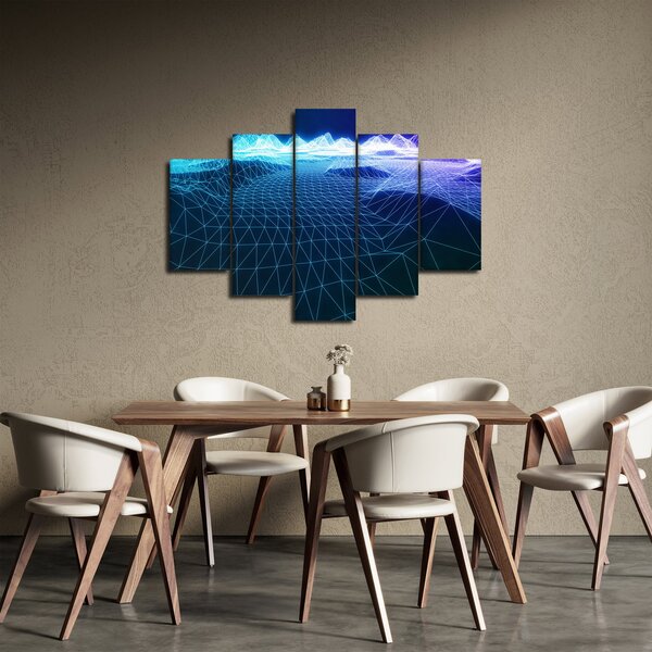 Slika - Planine u računalnom modelu (150x105 cm)