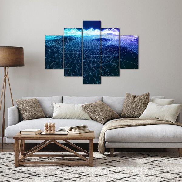 Slika - Planine u računalnom modelu (150x105 cm)