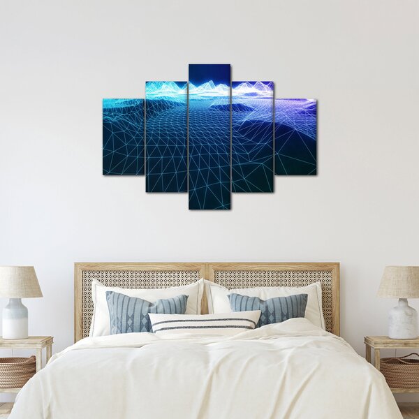 Slika - Planine u računalnom modelu (150x105 cm)