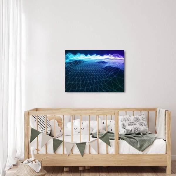 Slika - Planine u računalnom modelu (70x50 cm)
