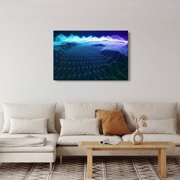 Slika - Planine u računalnom modelu (90x60 cm)