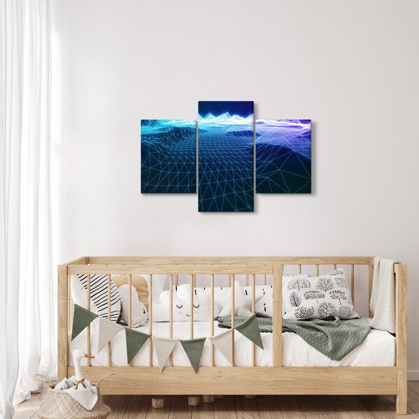 Slika - Planine u računalnom modelu (90x60 cm)
