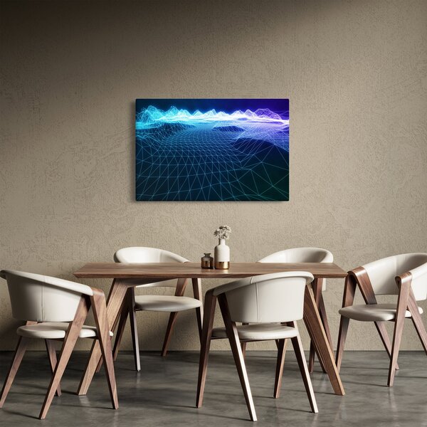 Slika - Planine u računalnom modelu (90x60 cm)
