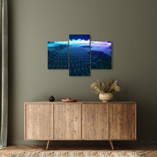 Slika - Planine u računalnom modelu (90x60 cm)