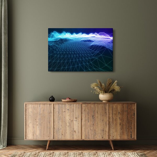 Slika - Planine u računalnom modelu (90x60 cm)