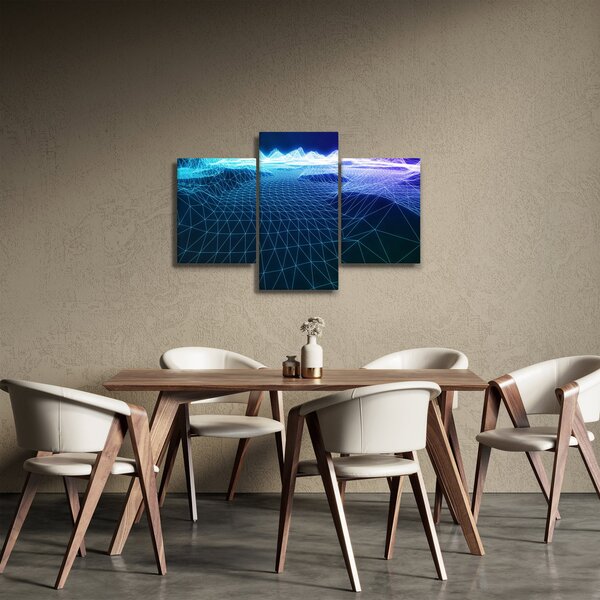 Slika - Planine u računalnom modelu (90x60 cm)