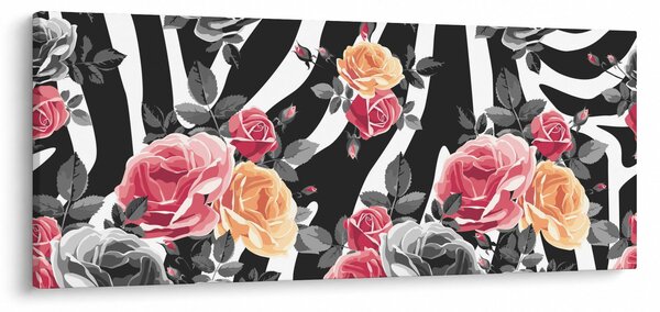Slika procvjetalih ruža (120x50 cm)