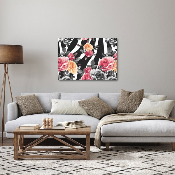 Slika procvjetalih ruža (70x50 cm)
