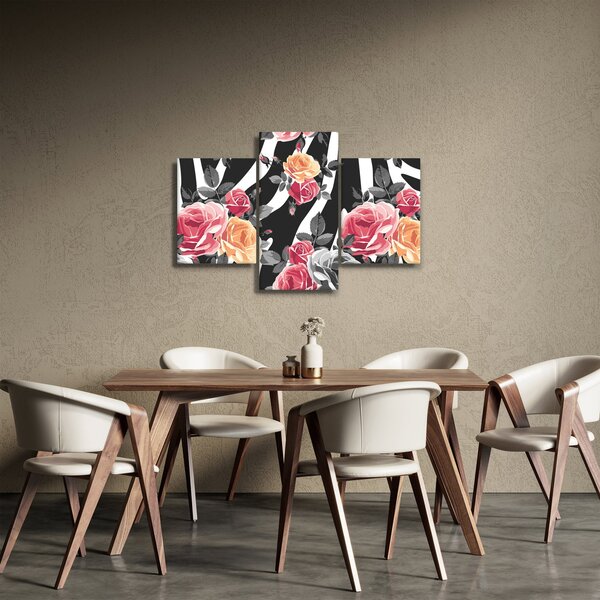 Slika procvjetalih ruža (90x60 cm)