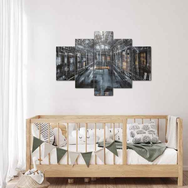 Slika interijera stare zgrade (150x105 cm)