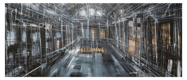 Slika interijera stare zgrade (120x50 cm)