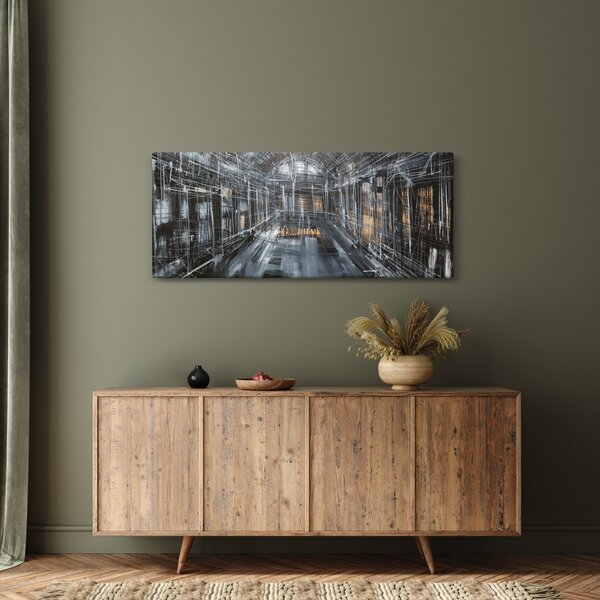 Slika interijera stare zgrade (120x50 cm)