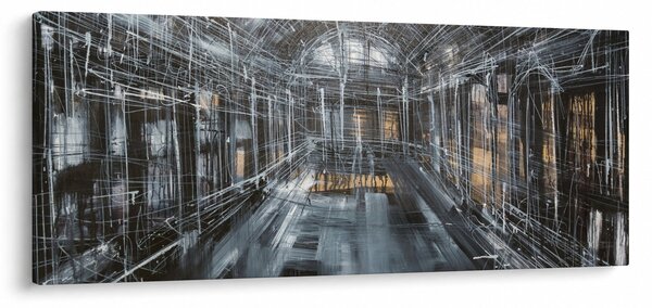 Slika interijera stare zgrade (120x50 cm)