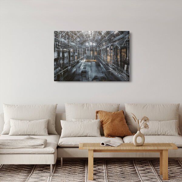 Slika interijera stare zgrade (90x60 cm)