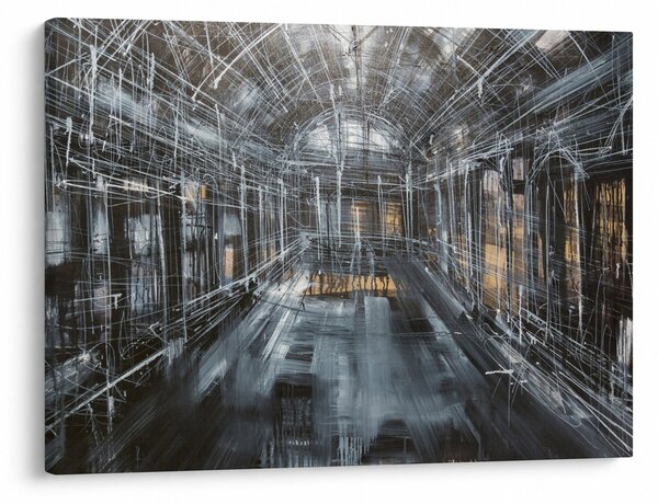 Slika interijera stare zgrade (70x50 cm)
