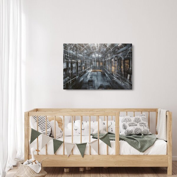 Slika interijera stare zgrade (90x60 cm)