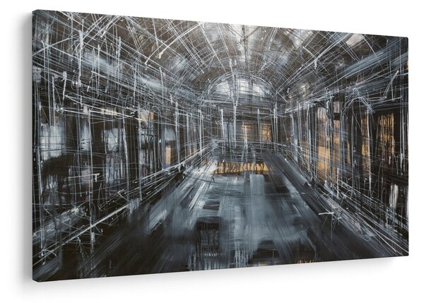 Slika interijera stare zgrade (90x60 cm)