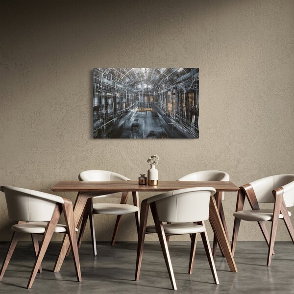 Slika interijera stare zgrade (90x60 cm)