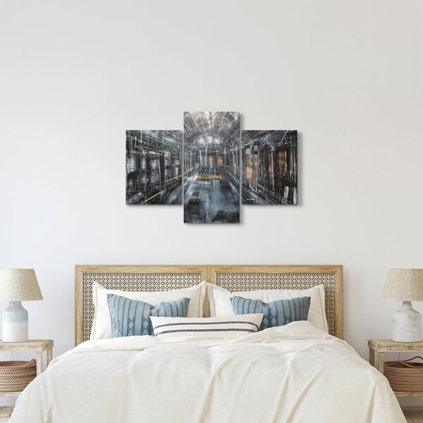 Slika interijera stare zgrade (90x60 cm)