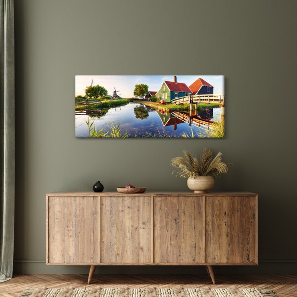 Slika nizozemskih vjetrenjača (120x50 cm)