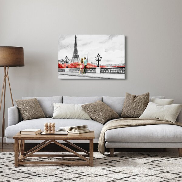 Slika - Ljubavnici u Parizu (90x60 cm)