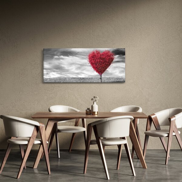 Slika - Krošnja stabla u obliku srca (120x50 cm)