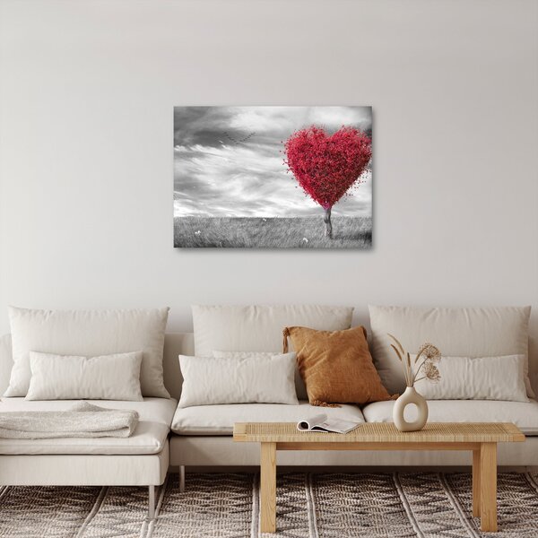 Slika - Krošnja stabla u obliku srca (70x50 cm)