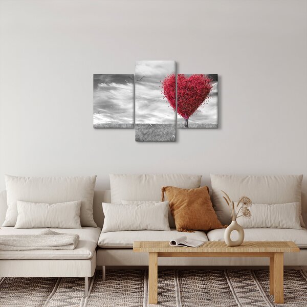 Slika - Krošnja stabla u obliku srca (90x60 cm)