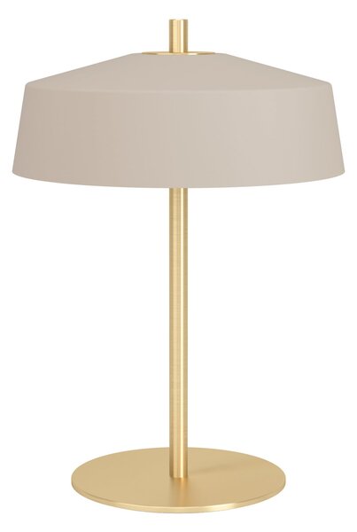 EGLO Stolna lampa Valdiola, pijesak/mesing, metal, Bež, Dnevni boravak/blagovaonica, Metal