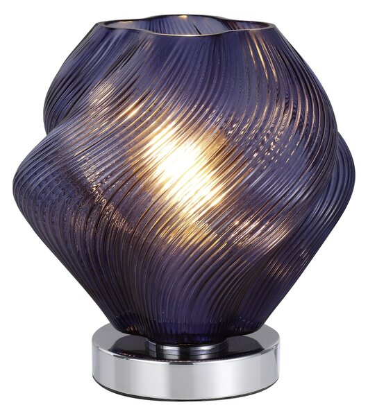 EGLO Stolna lampa Meliciano, plava, staklena, visina 23 cm, E27, Plava, Dnevni boravak/blagovaonica, Staklo
