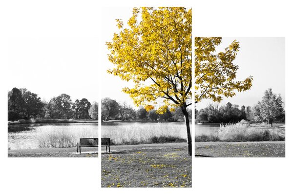 Slika - Odmor u parku (90x60 cm)