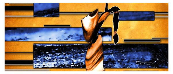 Slika apstraktne slike (120x50 cm)