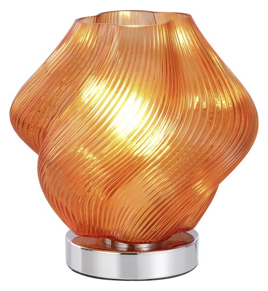 EGLO Stolna lampa Meliciano, narančasta, staklena, visina 23 cm, E27, Naranča, Dnevni boravak/blagovaonica, Staklo
