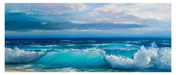 Slika - Morski valovi (120x50 cm)
