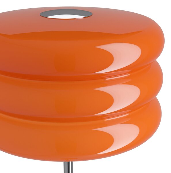 EGLO Podna lampa Tortora, narančasta, staklo, metal, visina 153 cm, E27, Naranča, Dnevni boravak/blagovaonica, Staklo