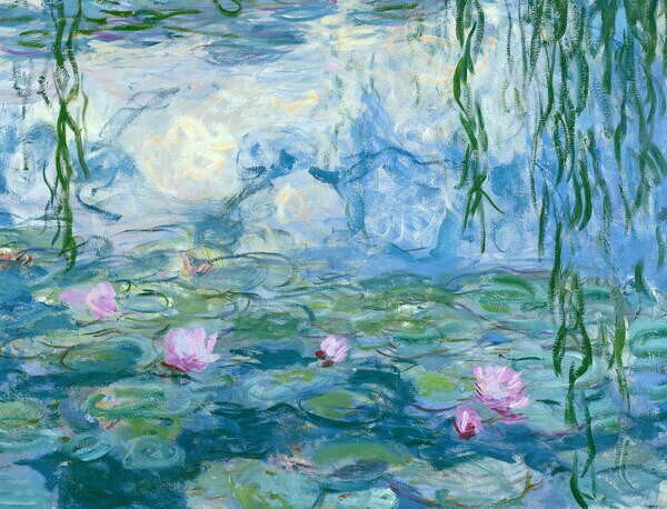 Monet, Claude - Reprodukcija umjetnosti Waterlilies, 1916-19, (40 x 30 cm)