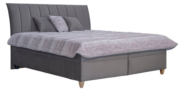 Zondo Bračni krevet 160 cm Mauri (siva) (s podnicom). 1018121