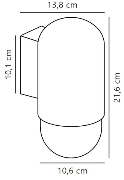 Nordlux - Vanjska zidna svjetiljka HEKA 1xE27/60W/230V IP54 bež