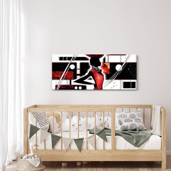 Slika dame na antičkoj slici (120x50 cm)