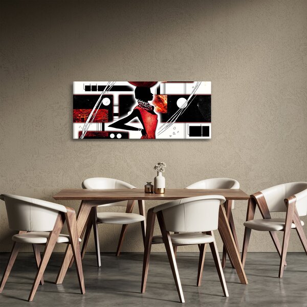 Slika dame na antičkoj slici (120x50 cm)