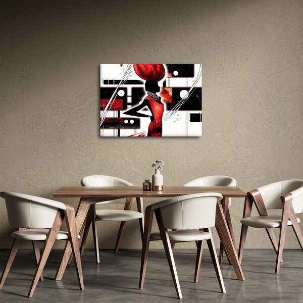 Slika dame na antičkoj slici (70x50 cm)