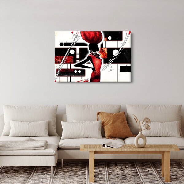 Slika dame na antičkoj slici (90x60 cm)