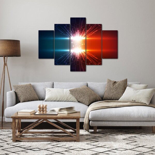 Apstraktna slika aktivnog naboja (150x105 cm)