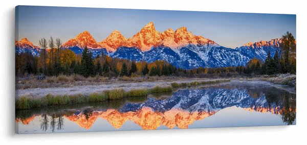Slika snježnih planinskih vrhova (120x50 cm)