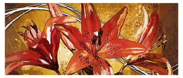 Slika cvjetova ljiljana (120x50 cm)