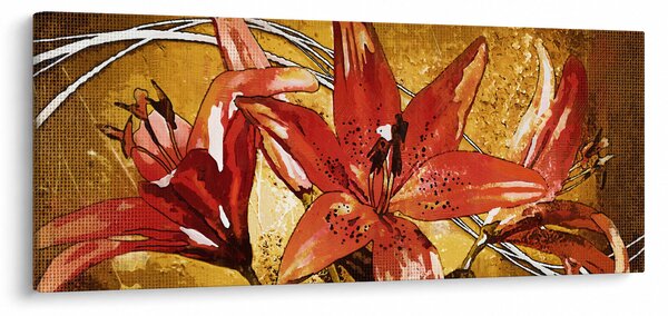 Slika cvjetova ljiljana (120x50 cm)