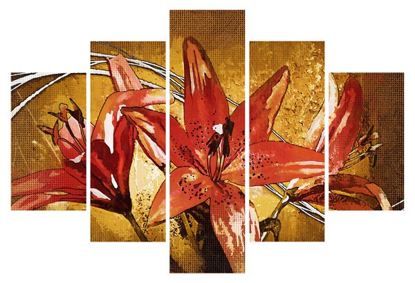 Slika cvjetova ljiljana (150x105 cm)
