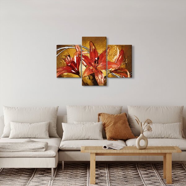 Slika cvjetova ljiljana (90x60 cm)